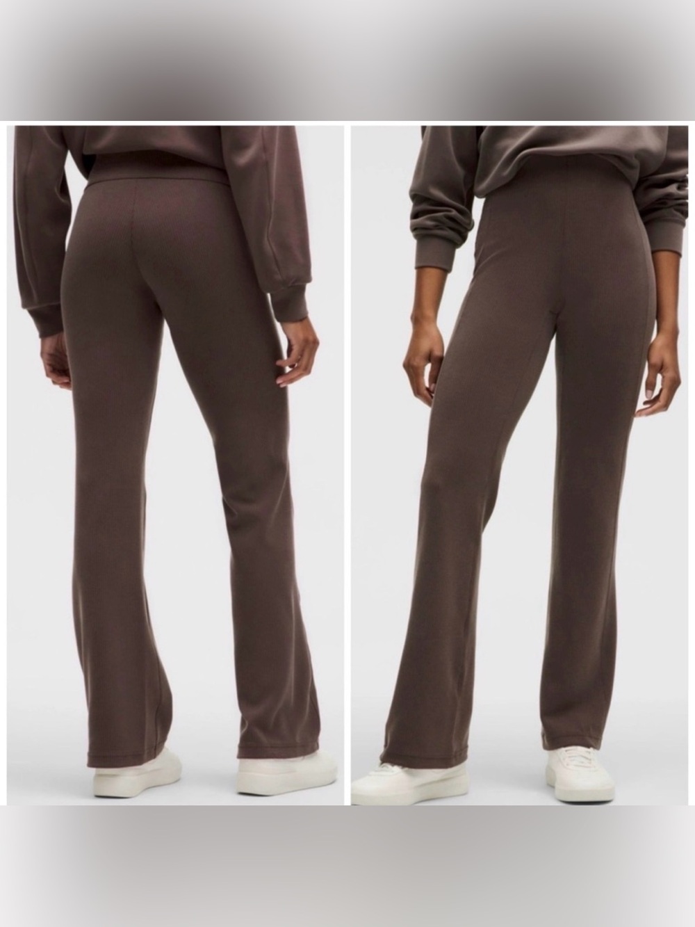 NEW Lululemon Softstreme Ribbed Pants Espresso Size 6